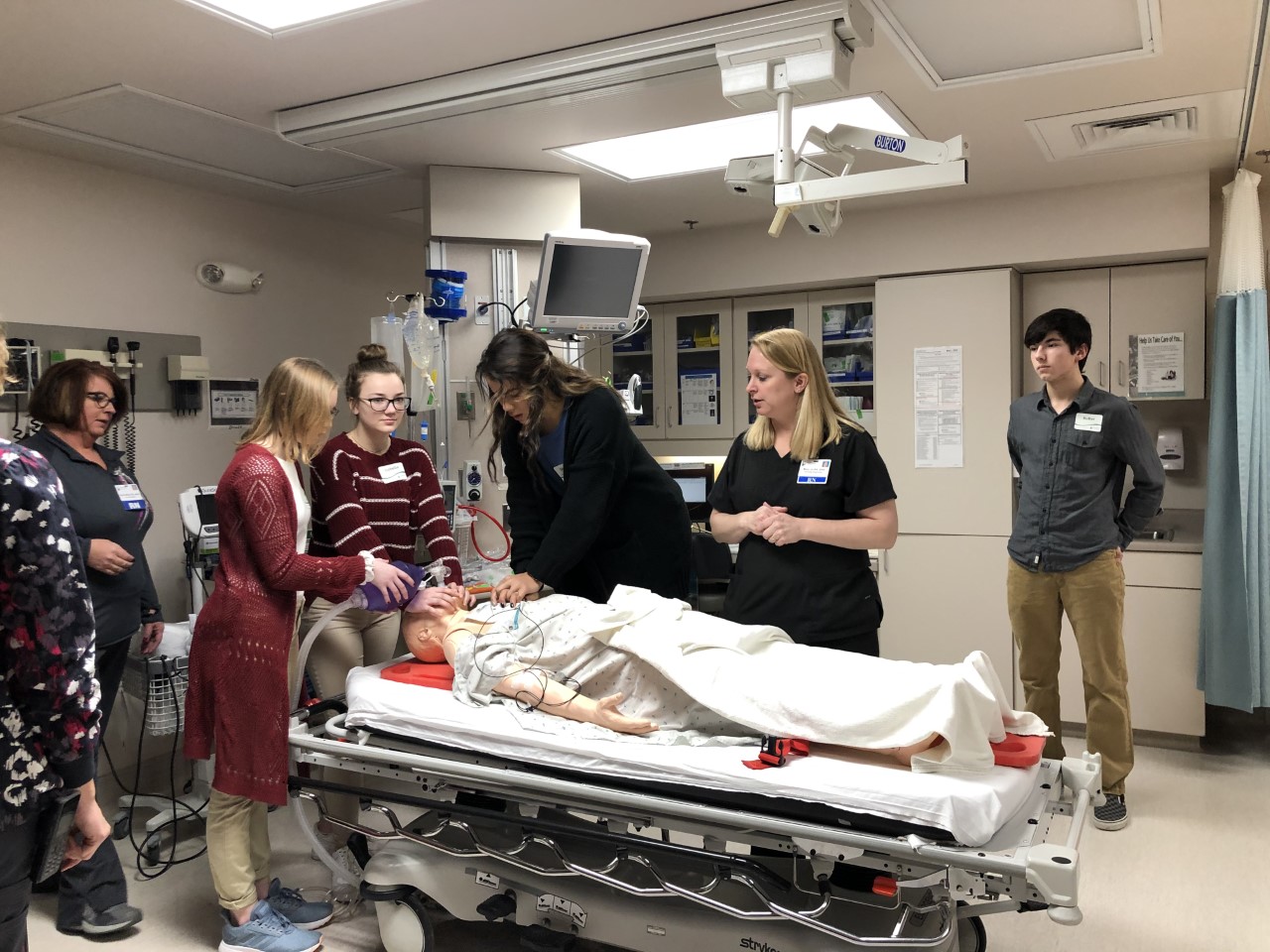 Students Learn About Health Care Careers While Visiting Hospital KLEM