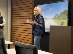 Congresswoman Ashley Hinson visits Schuster Trucking in Le Mars